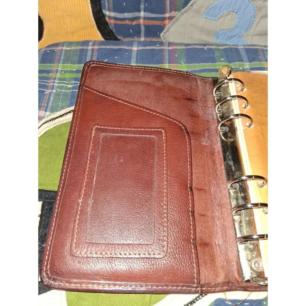 VTG Ghurka Original Collection Leather Agenda Ring Binder Organizer Planner...